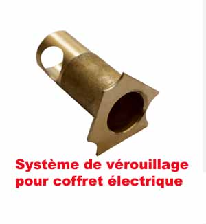 Système de fermeture par cadenas pour coffret électrique